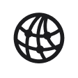 A globe icon representing sharing your podcast with the world