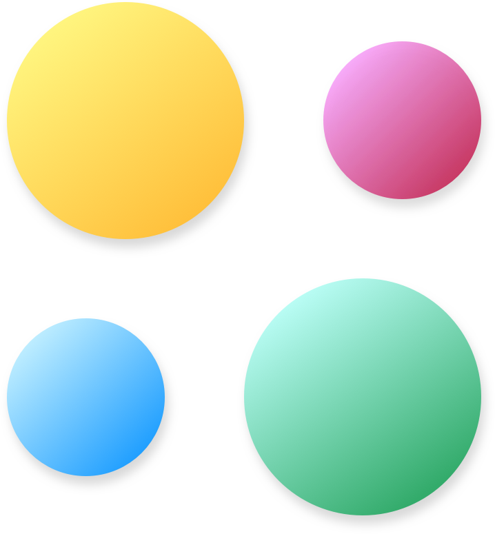 Pompom's logo with a blurred overlay