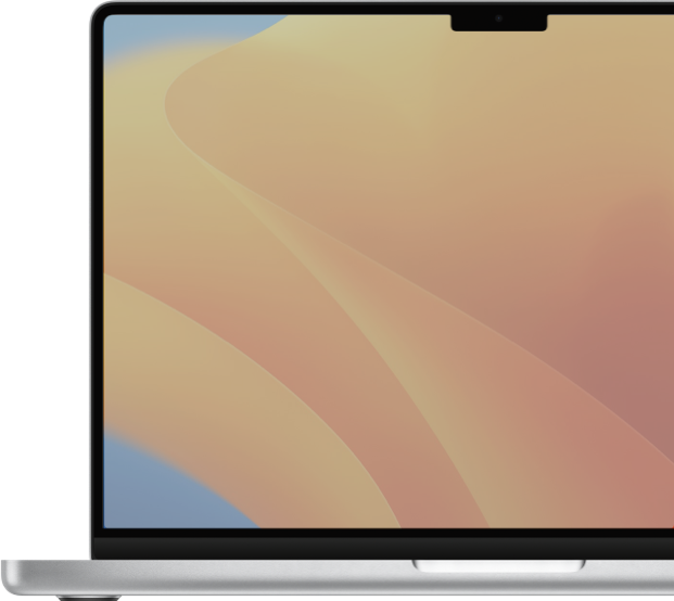 A macbook pro with an audiogram generated by Pompom
